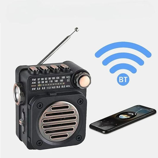 📻 Mini Radio Bluetooth AW07 – Vintage & Puissante