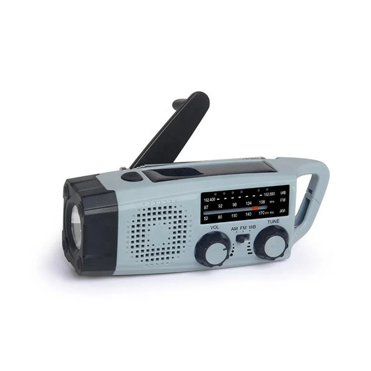 📻 Radio Solaire & Manivelle – Énergie d’Urgence Portable